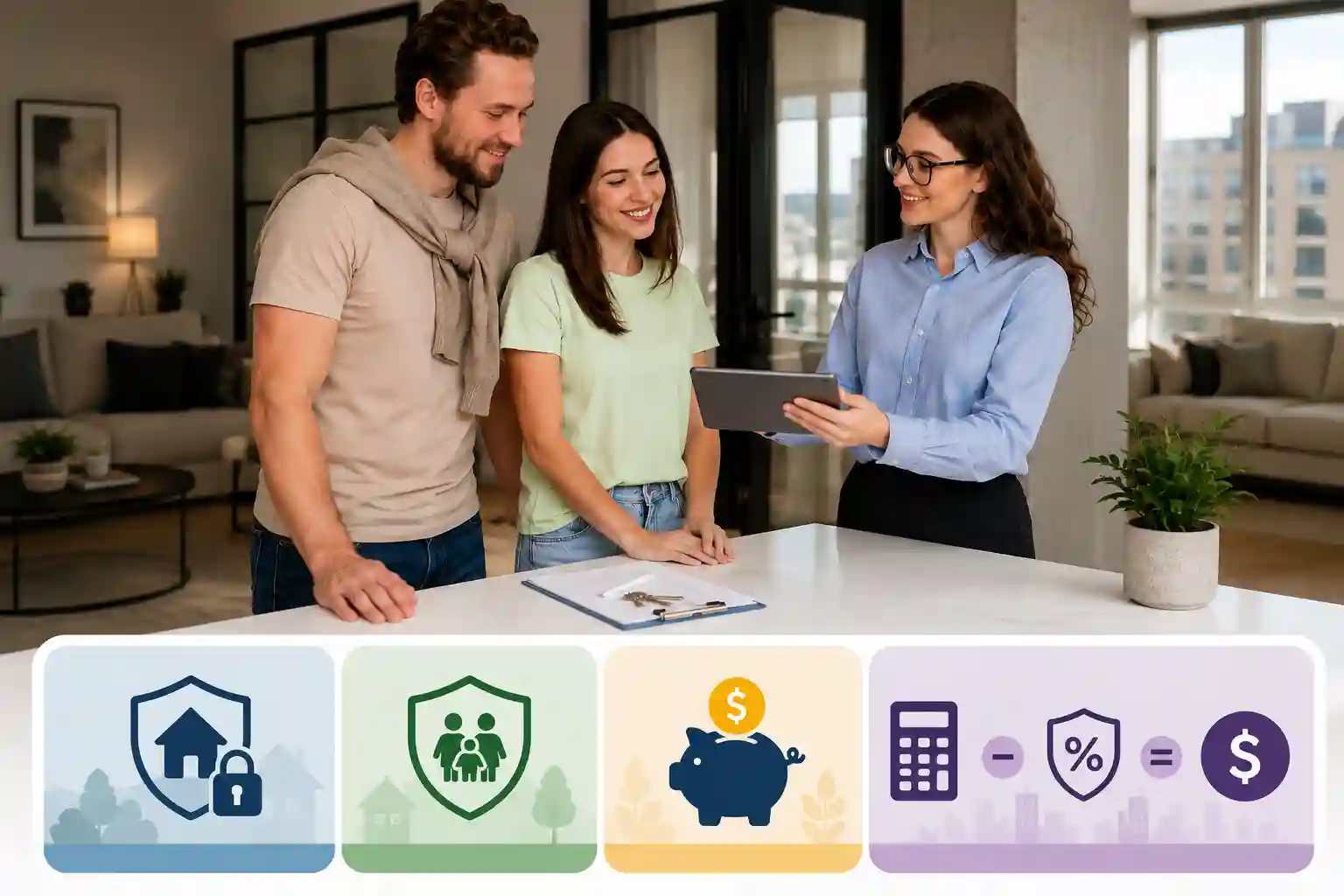Home security insurance savings math showing net annual monitoring cost after discount