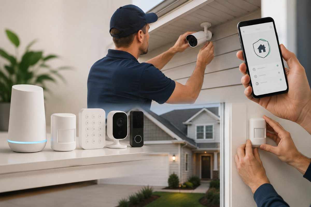 Professional home security installation