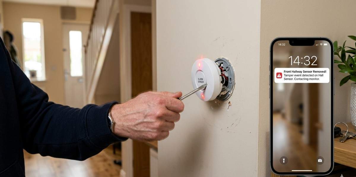 Tamper Alert if Sensor Is Removed or Damaged