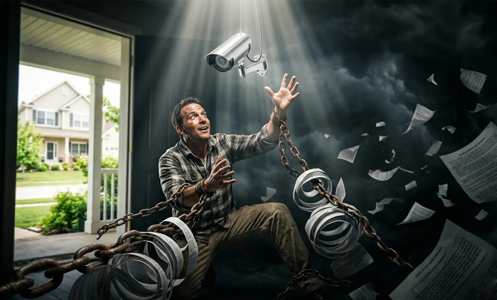 Free home security equipment trap with hidden contract costs